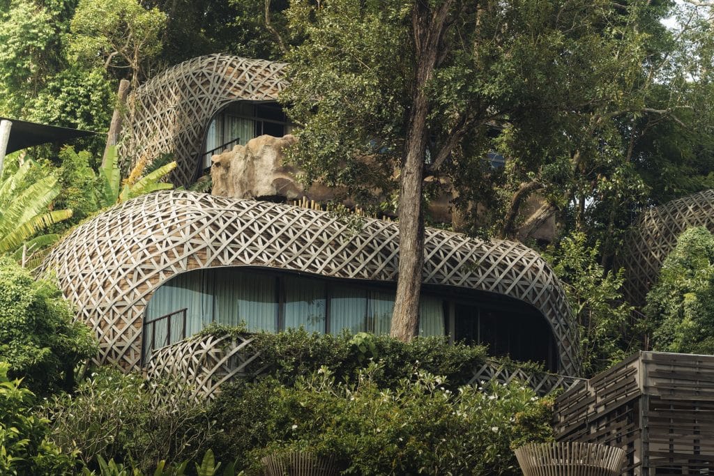 Keemala Bird's Nest Pool Villa elevated in rainforest canopy, Phuket Thailand