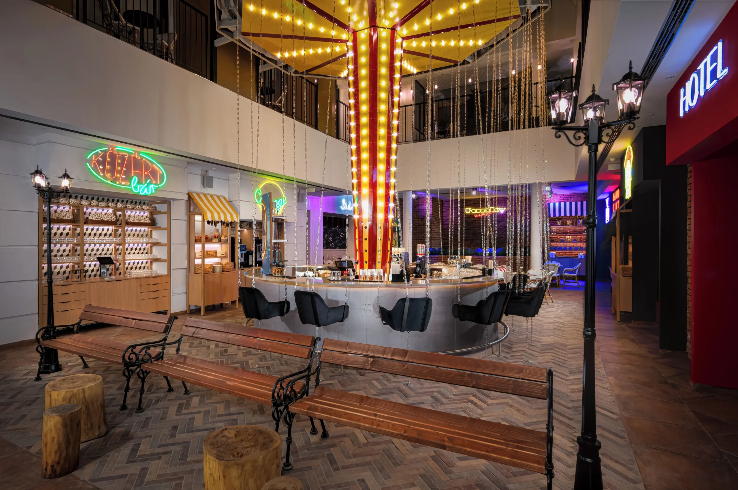 Retro-inspired interior at Mamaison VIBE Hotel Downtown Budapest
