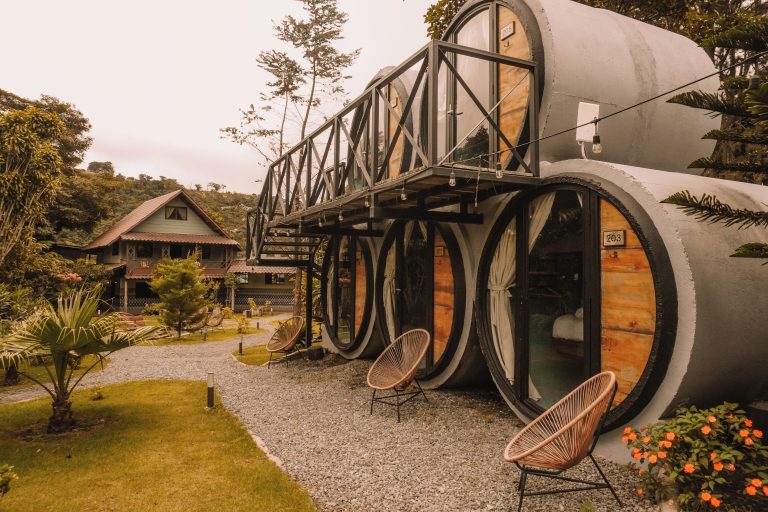 ONDA Boquete cylinder rooms surrounded by tropical greenery in Panama